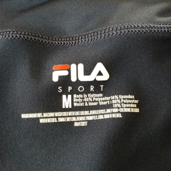 Fila Sport Blue w/Yellow & White Stripes Tennis Skort/Shorts Women's Size M - Picture 7 of 8